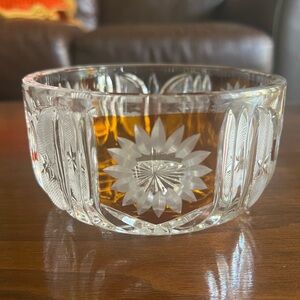 Huta Szykla Julia Crystal Bowl, Poland 1960's